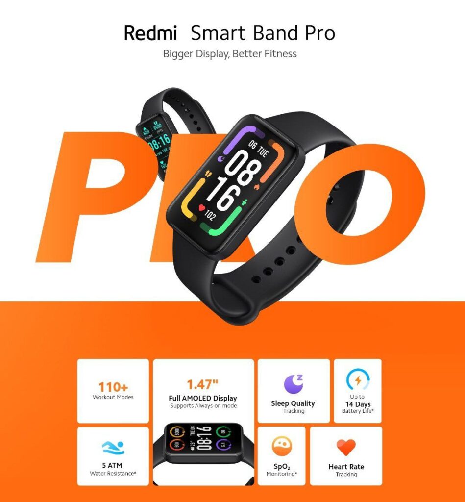 Xiaomi Redmi Smart Band Pro - Full Specifications