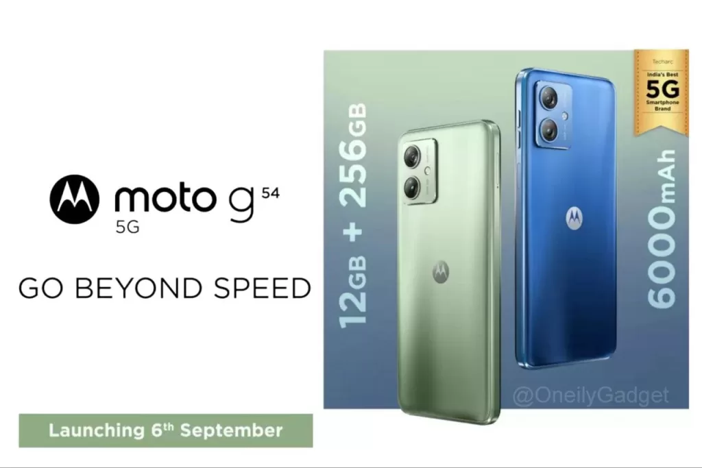 Moto G54 5G India Launch on 6 September: Confirmed Features, Specs, Price,  Design, and Live Streaming Event Details